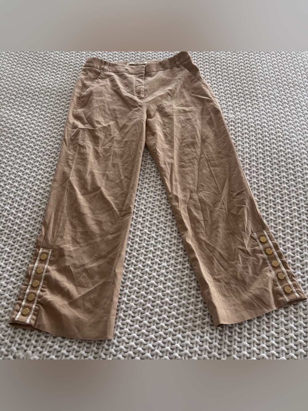 Veronica Beard Linen-Blend Pants petite in Light Brown size 8